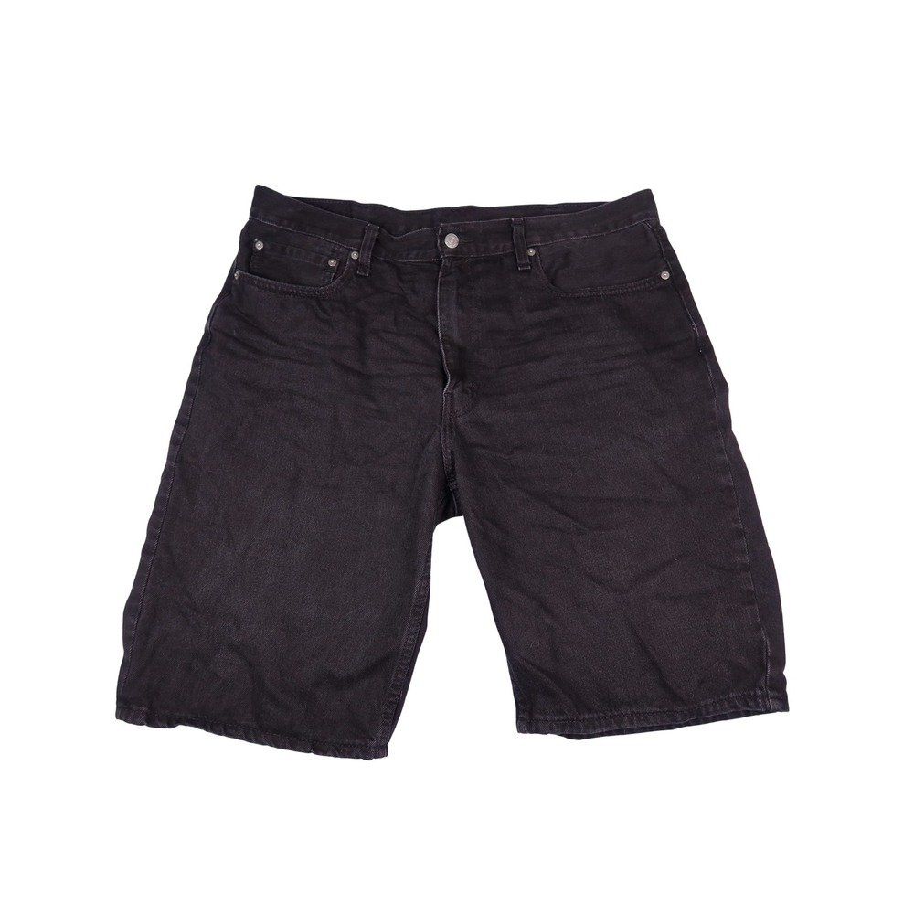 Levis 569 Loose Straight Denim Shorts Mens 38 Black Cotton Jean Shorts Excellent